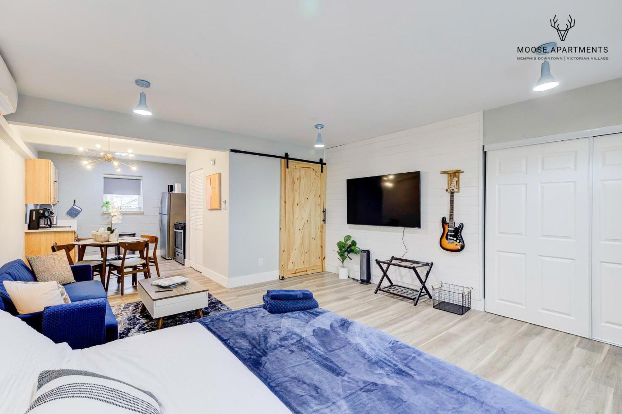 The Moose #9 - Brand New Luxe Modern Loft With Free Parking, King Bed & Fast Wifi Daire Memphis Dış mekan fotoğraf