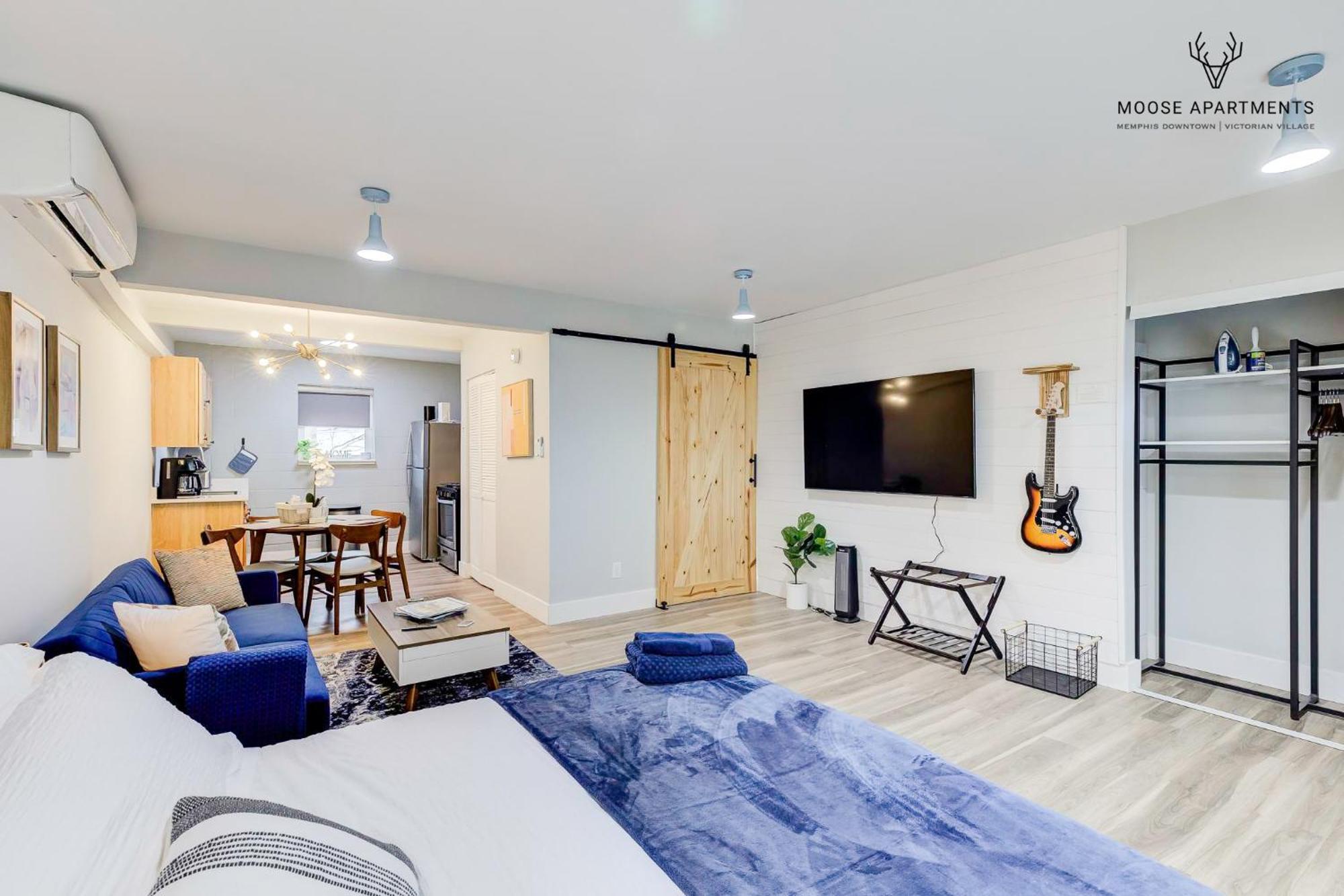 The Moose #9 - Brand New Luxe Modern Loft With Free Parking, King Bed & Fast Wifi Daire Memphis Dış mekan fotoğraf